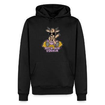 Bock auf Vögeln lustig spruch - Männer Premium Bio Hoodie - Schwarz - Vorne - Nico (187cm)