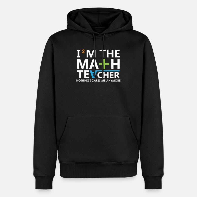 math - Sweat à capuche Premium bio Homme - noir