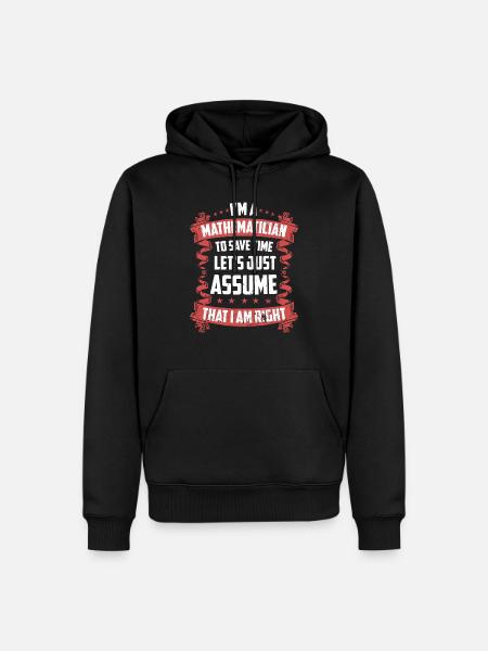 Mathematics Natural Science - Men’s Premium Organic Hoodie - black