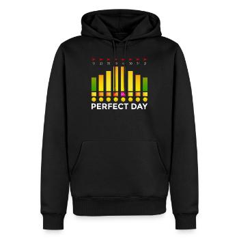 Kitesurf surfeur kite surf surf cadeau de fan - Sweat à capuche Premium bio Homme - noir - Devant - Nico (187cm)