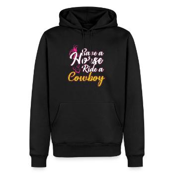 Redneck Trailer Park Gift I Caravan - Men’s Premium Organic Hoodie - black - Front - Nico (187cm)