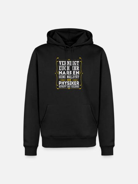 Physiker - Männer Premium Bio Hoodie - Schwarz