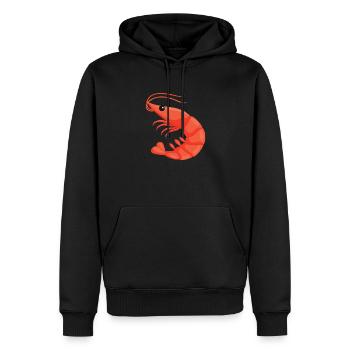 Halloween-Entwurf für Garnelenliebhaber - Männer Premium Bio Hoodie - Schwarz - Vorne - Nico (187cm)