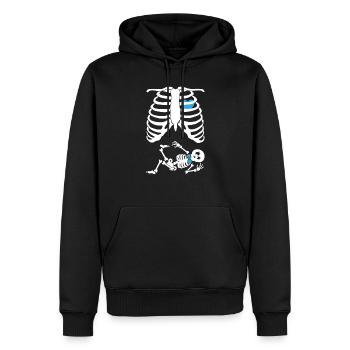 Halloween Design for Skeleton Baby Lovers - Men’s Premium Organic Hoodie - black - Front - Nico (187cm)