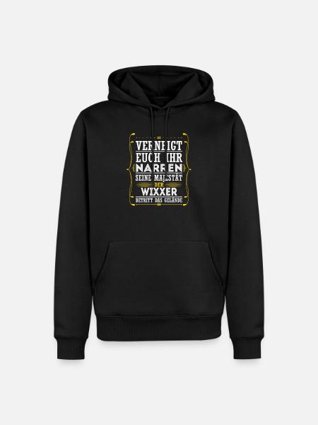 Wixxer - Männer Premium Bio Hoodie - Schwarz