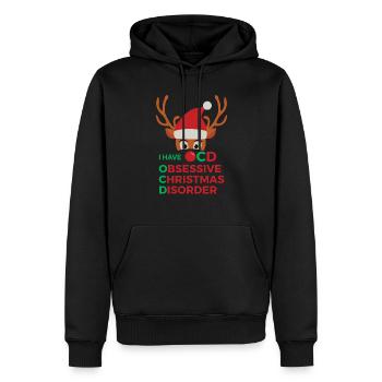 OCD besessene Weihnachtsstörung - Männer Premium Bio Hoodie - Schwarz - Vorne - Nico (187cm)