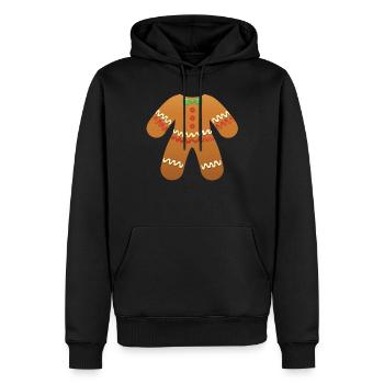 Costume De Pain D'Épice - Sweat à capuche Premium bio Homme - noir - Devant - Nico (187cm)