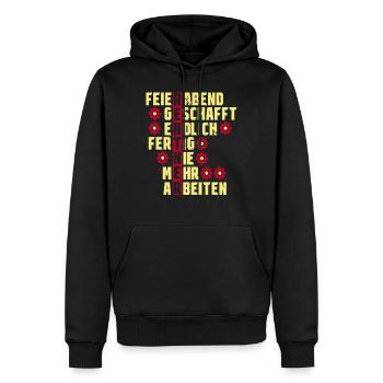 Rentner 2020 Nie mehr arbeiten Geschenk Ruhestand - Männer Premium Bio Hoodie - Schwarz - Vorne - Nico (187cm)