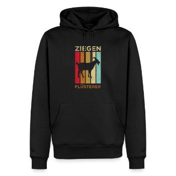 Ziegen Flüsterer - Männer Premium Bio Hoodie - Schwarz - Vorne - Nico (187cm)