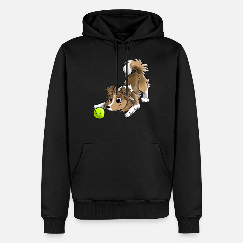 Le plus mignon Shetland - Sweat à capuche Premium bio Homme - noir