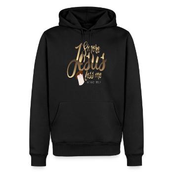 Smores Matthieu 22 Conception chrétienne - Sweat à capuche Premium bio Homme - noir - Devant - Nico (187cm)