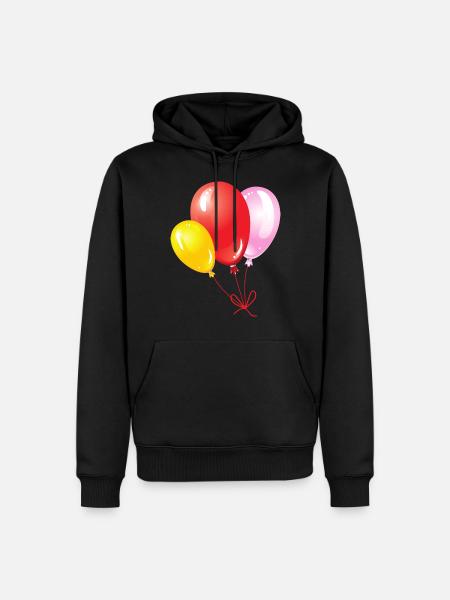 Balloons - Men’s Premium Organic Hoodie - black