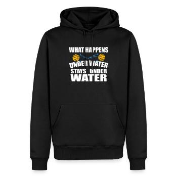 Wasserball-Spieler Geschenk I Kostüm Wasserballer - Männer Premium Bio Hoodie - Schwarz - Vorne - Nico (187cm)