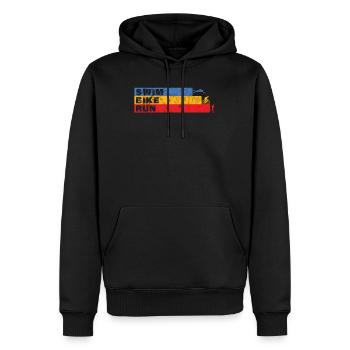 Triathlon - Sweat à capuche Premium bio Homme - noir - Devant - Nico (187cm)