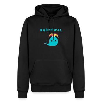 Karnewal Wal - Männer Premium Bio Hoodie - Schwarz - Vorne - Nico (187cm)