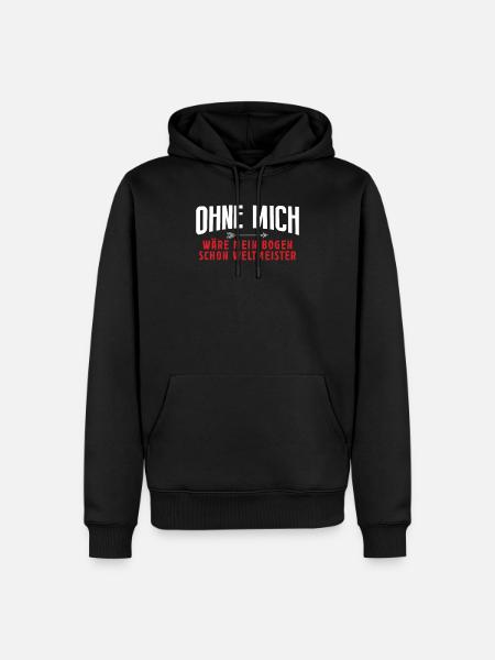 Bogenschießen - Männer Premium Bio Hoodie - Schwarz
