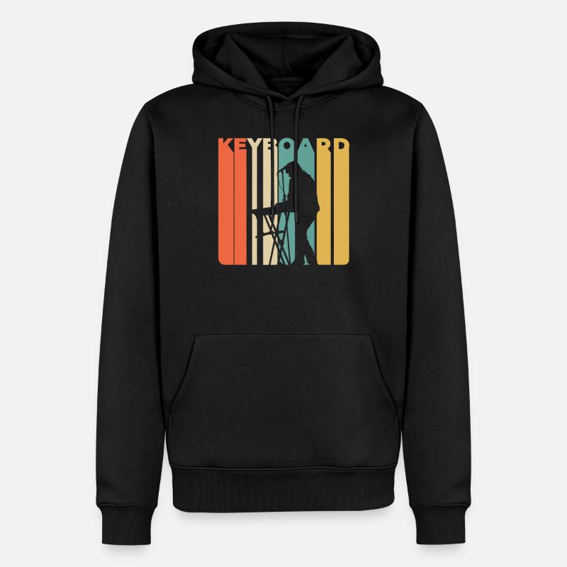 Keyboarder Keyboarder - Männer Premium Bio Hoodie - Schwarz