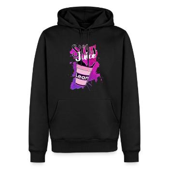 Lean 'Silly Juice' Cup - Men’s Premium Organic Hoodie - black - Front - Nico (187cm)