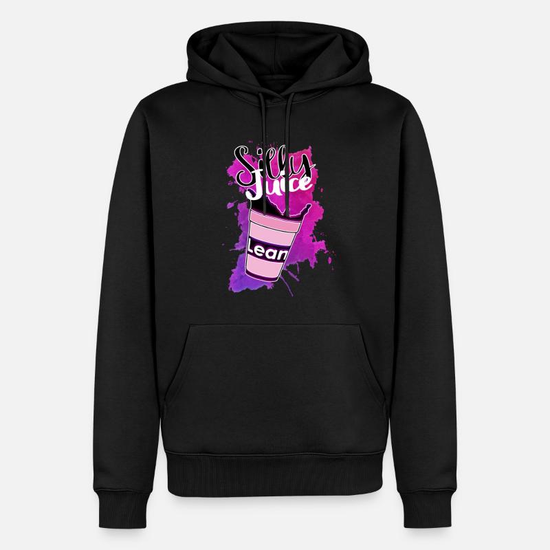 Magere "Silly Juice" Tasse - Männer Premium Bio Hoodie - Schwarz