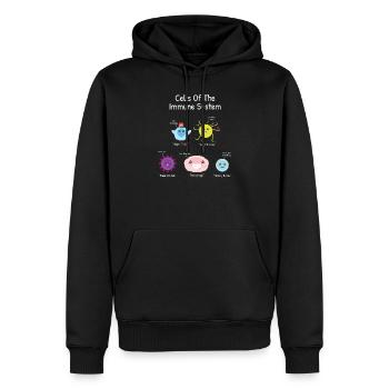 Science Cell Immune System Macrophage Dendritic - Men’s Premium Organic Hoodie - black - Front - Nico (187cm)