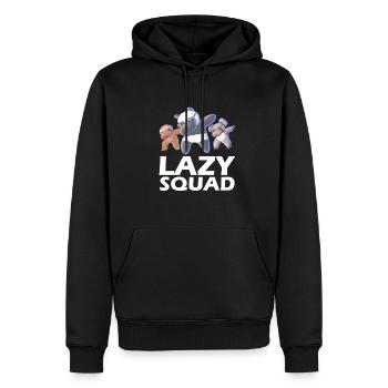 Lazy Squad - Dabbing Panda Sloth Koala Bear - Sweat à capuche Premium bio Homme - noir - Devant - Nico (187cm)