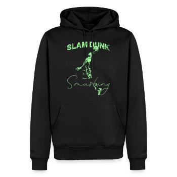 basketball - Sweat à capuche Premium bio Homme - noir - Devant - Nico (187cm)