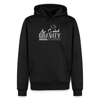 Parachutiste parachutiste - Sweat à capuche Premium bio Homme - noir - Devant - Nico (187cm)