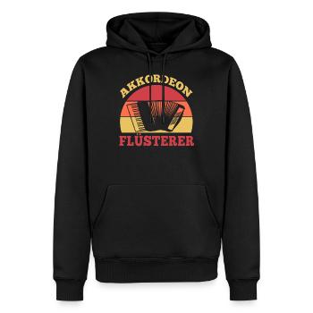 Akkordeon Flüsterer - Männer Premium Bio Hoodie - Schwarz - Vorne - Nico (187cm)
