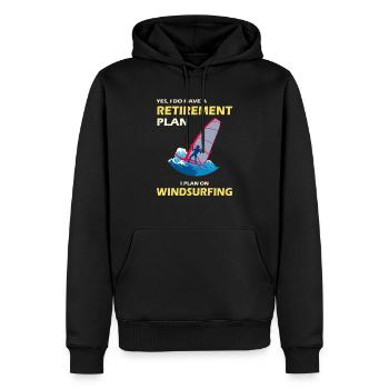 Windsurfer Windsurfing Ocean Summer Gift - Sweat à capuche Premium bio Homme - noir - Devant - Nico (187cm)