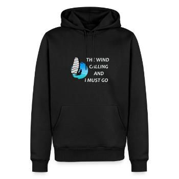 Windsurfer Windsurfing Ocean Summer Gift - Sweat à capuche Premium bio Homme - noir - Devant - Nico (187cm)