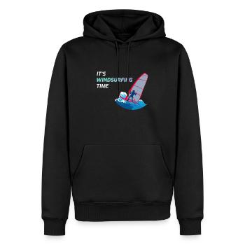 Windsurfer Windsurfing Wind Surfing Gift - Sweat à capuche Premium bio Homme - noir - Devant - Nico (187cm)