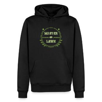 Garten, Rasen "Master of Lawn" - Männer Premium Bio Hoodie - Schwarz - Vorne - Nico (187cm)