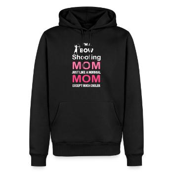 Bogenschießen Mutter Muttertag Geschenk - Männer Premium Bio Hoodie - Schwarz - Vorne - Nico (187cm)