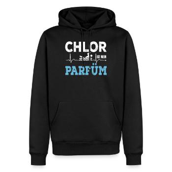 Chlor Ist Mein Parfüm - Männer Premium Bio Hoodie - Schwarz - Vorne - Nico (187cm)