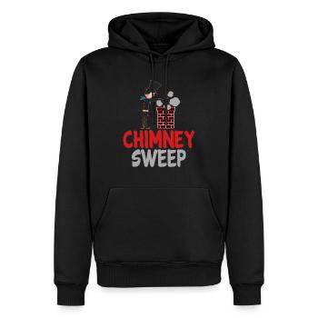 Ramoneur - Ramoneur - Sweat à capuche Premium bio Homme - noir - Devant - Nico (187cm)