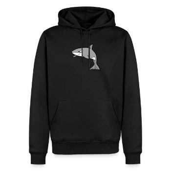 Orca Wal Geschenk I Schwertwal Killerwal - Männer Premium Bio Hoodie - Schwarz - Vorne - Nico (187cm)