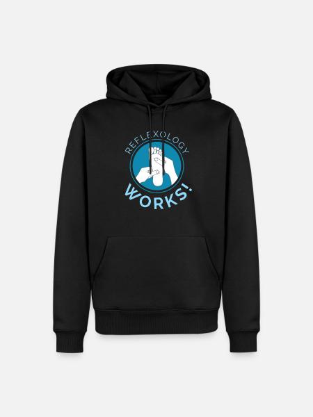 Reflexology Works! - Men’s Premium Organic Hoodie - black
