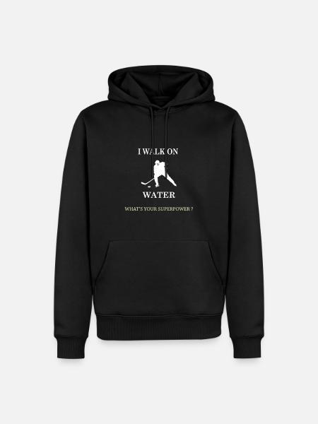 Hockey Geschenk an Spieler Team Mom Coach Weihnachten - Männer Premium Bio Hoodie - Schwarz
