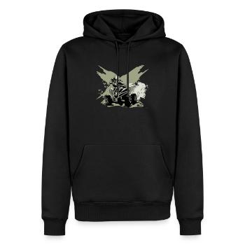 Cadeau Offroad Quad Biker Quad Driver Biker - Sweat à capuche Premium bio Homme - noir - Devant - Nico (187cm)