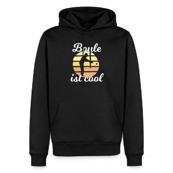 Boule Petanque Vintage - Männer Premium Bio Hoodie - Schwarz - Vorne - Nico (187cm)