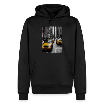 New York City Yellow Cab - Men’s Premium Organic Hoodie - black - Front - Nico (187cm)