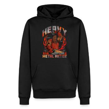 Heavy Metal Künstler - Männer Premium Bio Hoodie - Schwarz - Vorne - Nico (187cm)