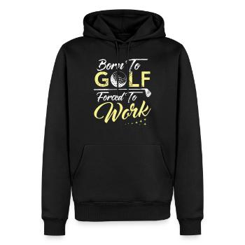Golf Golf Club Golfeur Golfeur Cadeau - Sweat à capuche Premium bio Homme - noir - Devant - Nico (187cm)