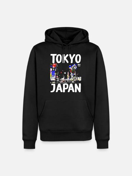 Tokyo Japan - Men’s Premium Organic Hoodie - black