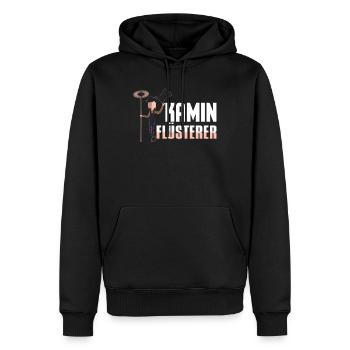 Schornsteinfeger - Kamin Flüsterer - Männer Premium Bio Hoodie - Schwarz - Vorne - Nico (187cm)