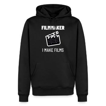 Filmmaker Videographer Filmmaker Cinema TV Gift - Men’s Premium Organic Hoodie - black - Front - Nico (187cm)