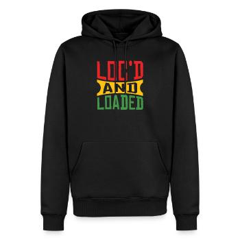 Dreadlocks Rasta hair Rastafarian gift - Men’s Premium Organic Hoodie - black - Front - Nico (187cm)