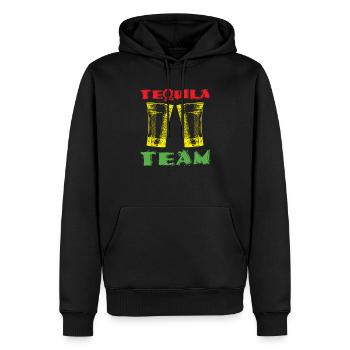 Tequila - Sweat à capuche Premium bio Homme - noir - Devant - Nico (187cm)