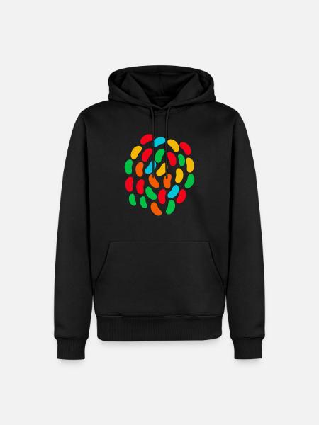 Jelly bean boy Candy Lover - Men’s Premium Organic Hoodie - black