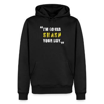 MMA Funny Quote Fighting Mixed Martial Arts - Sweat à capuche Premium bio Homme - noir - Devant - Nico (187cm)